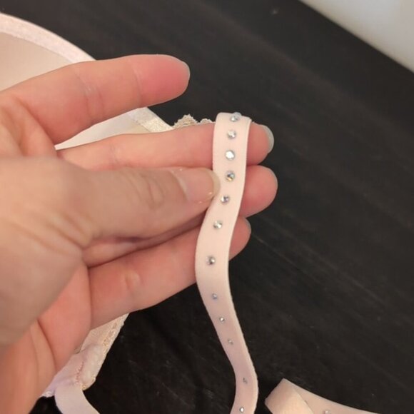 La Senza Beyond Sexy Push Up Metallic Lace Caged Convertible Underwire 34C - Picture 14 of 16